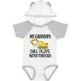thumbnail image 3 of Inktastic Construction Grandpa Still Plays with Trucks Boys Baby Bodysuit, 3 of 5