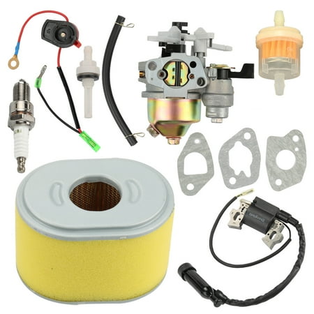 - HIPA Carburetor For HONDA GX160 GX200 5.5 6.5 HP Engine Replcae 16100-ZH8-W61 Carb Carburetor Air filter Tune UP kit W/Ignition Coil Spark plug