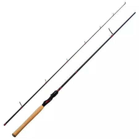Eagle Claw EC2.5 EC1S66MF2 Spinning Rod Fast Medium 2 pc. 6 6 Flat Black