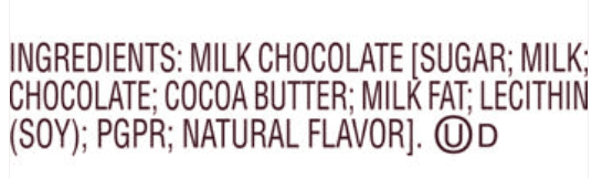 Hershey Kisses Solid Milk Chocolate 1.45oz 1ct