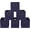 Navy Blue, variant on Navy Blue Fabric Storage Bins, 11x11x11, Set of 6, Foldable Cube Bins for Cloth or Accessory Storage