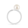 thumbnail image 2 of ANGARA South Sea Cultured Pearl Olive Leaf Wrap Ring in 14K White Gold for Women | June Birthstone, Birthday, Anniversary, Jewelry Gift for Women | Pearl Ring, 2 of 11