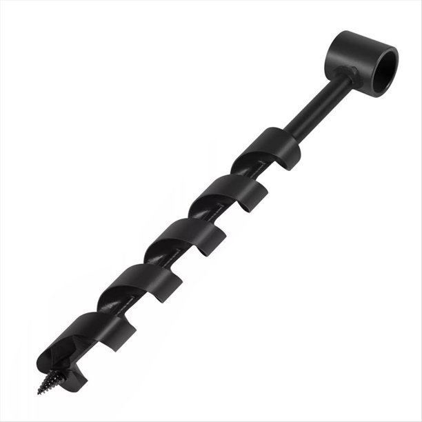 Llave de barrena manual de 1" x Broca de madera manual de 12" con ojo para herramientas de camping y mochila de supervivencia