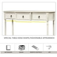 thumbnail image 6 of Aukfa Console Table with 3 Drawers for Entryway Hallway Living Room - White, 6 of 8