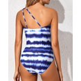 thumbnail image 3 of SURJDE One Shoulder One Piece Swimsuit for Women Tummy Control Bathing Suits Modest Full Coverage Keyhole Swimwear, 3 of 6