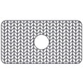 thumbnail image 4 of Ihvewuo Silicone Kitchen Sinks Mat Protector 26×14 inch Anti-Slip Sinks Mat Grid Heat-Resistant Sink Grid Grate Accessories Folding Drain Center Protecting Mat Liner (Middle Hole), 4 of 9