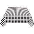 thumbnail image 6 of Rectangle Tablecloth 60x102 Inch, White Buffalo Plaid Rectangular Tablecloths Durable Table Cloths Table Topper Cover for Party, Wedding, Cocktail, Banquet, Festival, 6 of 8