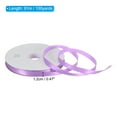 thumbnail image 2 of Uxcell 1/2" W x 100 Yards Polyester Satin Ribbon, Perfect for Craft Wedding Decor Party Hair Bow, Pink Purple, 2 of 6