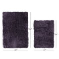 thumbnail image 4 of Clara Clark Non Slip Shaggy Bath Rug Set - 2 Piece Set, Small/Large - Eggplant, 4 of 4