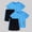 Blue, variant on Fnooota Boys Athletic Outfit Sets, Quick-drying Short Sleeve Sports 2 PC Activewear Clothing Sets Dark Blue Size 9-10 T