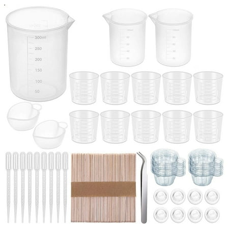 

Measuring Cup with Wooden Sticks Suitable for Diy Jewelry Making Resin Mold