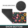 thumbnail image 6 of Pioneer Flower Floral Print Pattern Kitchen Rugs Sets Of 2, Anti Fatigue Non Slip Washable Floor Mats for Kitchen Sink Laundry, 17X30 Inch + 17X47 Inch, 6 of 6