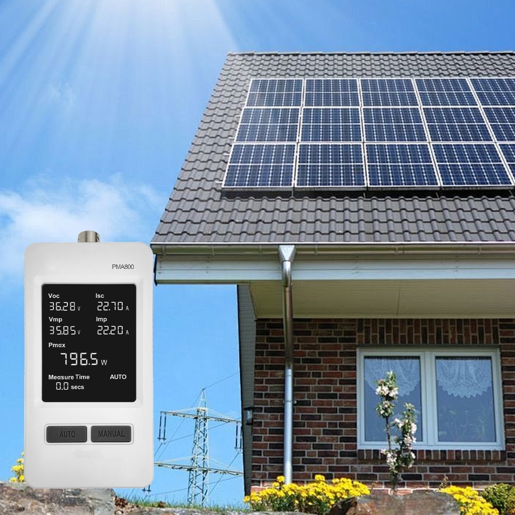 Transportable Solar Multimeter with Display and MPPT Three point Outdoor Energy Structure Diagnosis