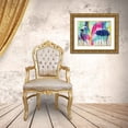 thumbnail image 3 of Urban Road 24x19 Gold Ornate Wood Framed with Double Matting Museum Art Print Titled - Aqua Nova, 3 of 4