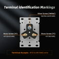 thumbnail image 4 of Hyper Tough Flush Mount 30A Dryer Outlet, 125-250V, 3-Wire, Single/2-Gang Box Compatible, 4 of 9