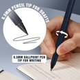 thumbnail image 3 of shiyou-2PCS Ballpoint Pen + Pencil, Multi-Function Medium Point Boligrafos, Dual-ended Pen with Black Ink for School with Gift Box, Office Work Pens for Meeting Recording, Handwritten Drafts, White+B, 3 of 4