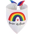 thumbnail image 2 of Pride Dog Bandana Large 1PCS, Rainbow Scarf for Boy and Girl, Colorful Durable Triangle Reversible Bibs for Puppy Pet, 2 of 5