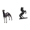 thumbnail image 6 of Greyhound Dog Statue Resin Animal Figurine Horse Sculpture Vivid Resin Material Shelf Study Room Ornament, 6 of 8