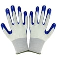 thumbnail image 3 of opvise Durable Waterproof Thorn Resistant Anti Skid Outdoor Gardening Protective Gloves Blue + White, 3 of 7