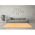thumbnail image 3 of Ahgly Company Indoor Square Solid Orange Modern Area Rugs, 7' Square, 3 of 4