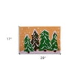 thumbnail image 3 of 17" X 29" Natural and Green Coir Christmas Trees Outdoor Christmas Door Mat, 3 of 3