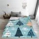 thumbnail image 4 of Manta navideña con bonito dibujo de árbol de Navidad, manta navideña, decoración navideña para sofá cama, viaje, 60 x 50 pulgadas, 4 of 8