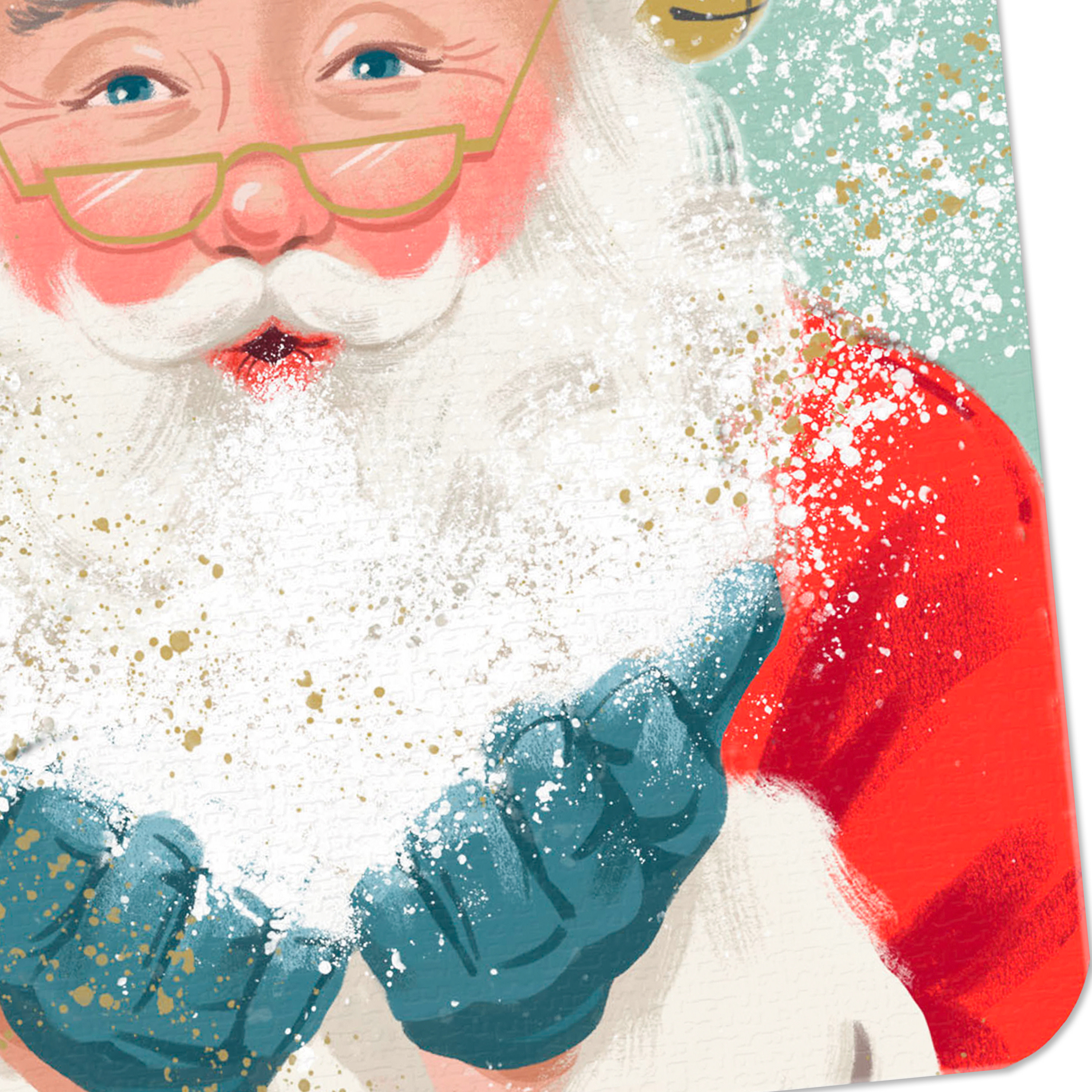 Hallmark Christmas Greeting Card (You're Ever So Nice Santa and Snow)