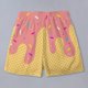 thumbnail image 4 of WILLBEST Pantalones Cortos Casuales para Hombre, Ideales para Nadar En La Playa y Hacer Ejercicio, con Un Elegante Diseño con Cordones y Estampado de Hielo Derretido para Cualquier Temporada., 4 of 5