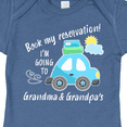 thumbnail image 4 of Inktastic Book My Reservation I'm Going to Grandma and Grandpa's Boys or Girls Baby Bodysuit, 4 of 5