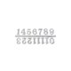 thumbnail image 1 of 1pc Silver Arabic Numeral Plate, 1 of 5