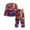 thumbnail image 2 of Lsque Chucky Pattern Long Sleeve Pajama Set for Women - Soft 2-Piece Sleepwear and Loungewear Set with Pockets, Comfy Nightwear, 2 of 8