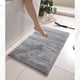 thumbnail image 5 of Matsuzay Alfombra de baño de poliéster antideslizante, tejida a máquina, con respaldo impermeable y chenilla, antideslizante. Juegos de accesorios de baño Champán 40*60 cm, 5 of 5