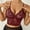 Wine, variant on Helii Women Lace Sports Bra Top, Wirefree Padded Racerback Comfort Camisole