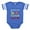 Royal Blue, variant on CafePress - Someoneinfloridalovesme - Cute Infant Baby Football Bodysuit