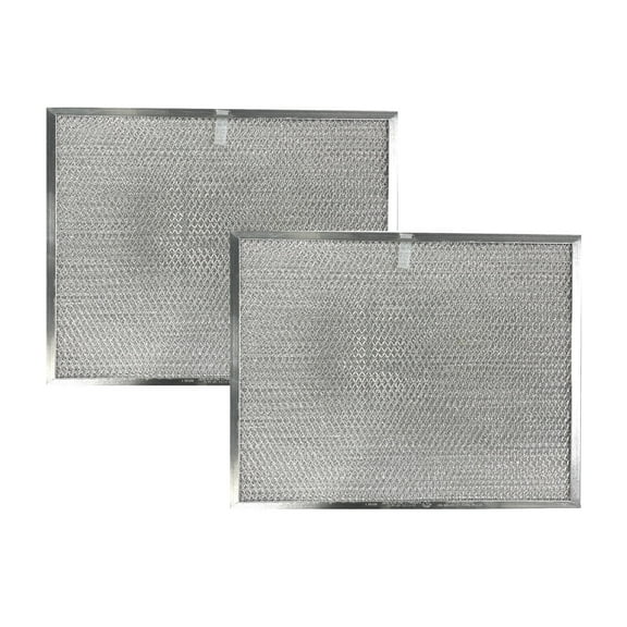 Air Filter Factory Replacement for 12-1/4 x 17-1/4 x 3/8 Range Hood Aluminum Grease Filters 2-Pack