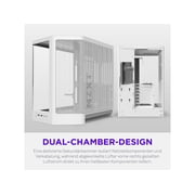 H6 (2026) Compact Dual-chamber ATX Case All White