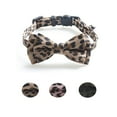 thumbnail image 7 of SPRING PARK Adjustable Leopard Print Classic Cat Collar with Bowknot, Safety Clasp and Bell for Puppies and Cats, Girls and Boys Kittens, 7 of 7