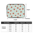 thumbnail image 3 of Red Strawberries On Light Blue Floral Portable Laptop Sleeve Compatible with MacBook Air Notebook Computer Case for Men Women College School Students, 3 of 7