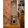 thumbnail image 5 of FSLiving Handing Industrial Pulley Design Pendant Lamp with 15ft Plug-in Cord Green Iron Circular Shade with Wheel,Remote Control Dimmable Color Changing Timing for Sloped Vaulted Ceiling - 1 Light, 5 of 9