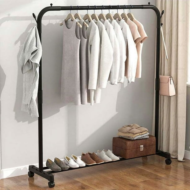 Perchero Móvil Organizador Para Ropa Practiksa Con Zapatera y