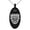 Black, variant on Stainless Steel Aztec Warrior Mask Rune Engraved Small Oval Charm Pendant Necklace