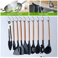 thumbnail image 2 of Kitchen Utensils Set- 19 Pcs Silicone Cooking Utensils Set for Nonstick Cookware-Silicone Spatulas Set, Kitchen Gadgets Tools, Pots and Pans Accessories-(Black 19 PCS Set), 2 of 7