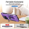 thumbnail image 2 of for iPhone 15 Pro Max Case for 15 Pro Max Cover，[Military-Grade Drop Protection] 15 Pro Max Case with Ring,15 Pro Max Shockproof Phone Case - Purple+Black, 2 of 12