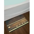 thumbnail image 2 of Vintage Bath Mat, Old Antique Retro 60s Style Radio Music Player Loudspeakers Buttons Image, Non-Slip Plush Mat Bathroom Kitchen Laundry Room Decor, 29.5 X 17.5 Inches, Brown and White, Ambesonne, 2 of 2