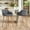 Gray, variant on Homefun Solid Wood Bar Stools Set of 2,Tall Chairs with Upholstered Back,Arm Chair Linen Fabric,Gray