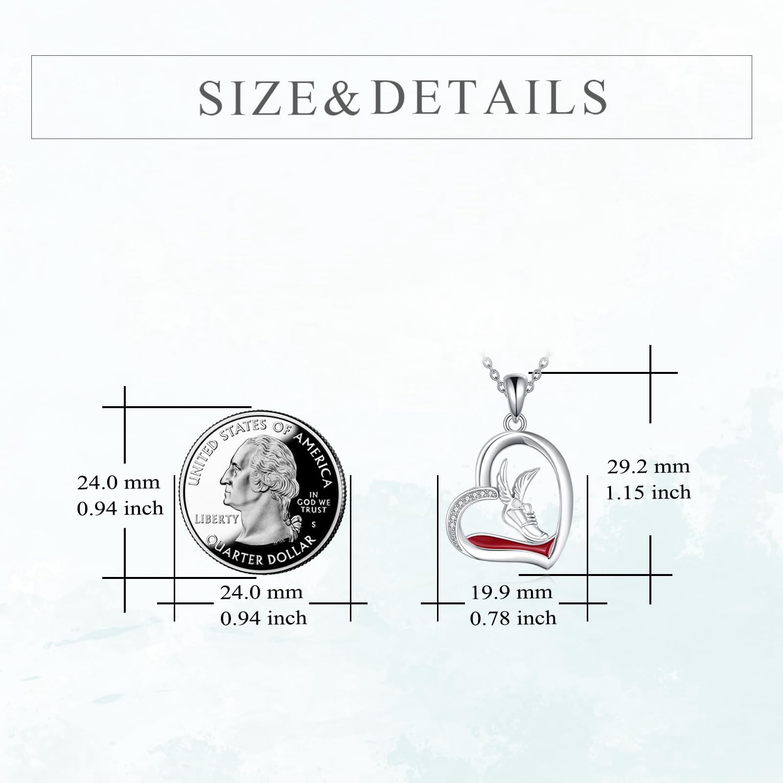 YAFEINI Running Necklace Sterling Silver Running Shoe Pendant Necklace Running Jewelry for Women Track And Field Gifts for Women