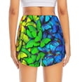 thumbnail image 4 of Fotbe Multicolored Butterflies Womens High Waist Running Shorts Athletic Workout Quick Dry Shorts for Women with Pockets Gym Yoga Summer Shorts-Medium, 4 of 9