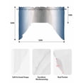 thumbnail image 5 of Blue Grey Swag Valances for Windows, Small Curtains Drapes, Gray Farmhouse Modern Rustic Kitchen Window Curtains Over Sink Rod Pocket Window Treatment Valance for Bedroom/Bathroom 56"x36", 5 of 5
