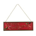 thumbnail image 4 of Christmas Wood Hanging Sign Ornament with Rope, Merry Christmas Happy Holidays Rustic Sign for Winter Home Wall Front Door Decor, 4 of 7