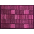 thumbnail image 1 of Ahgly Company Indoor Rectangle Checkered Purple Modern Area Rugs, 5' x 7', 1 of 4